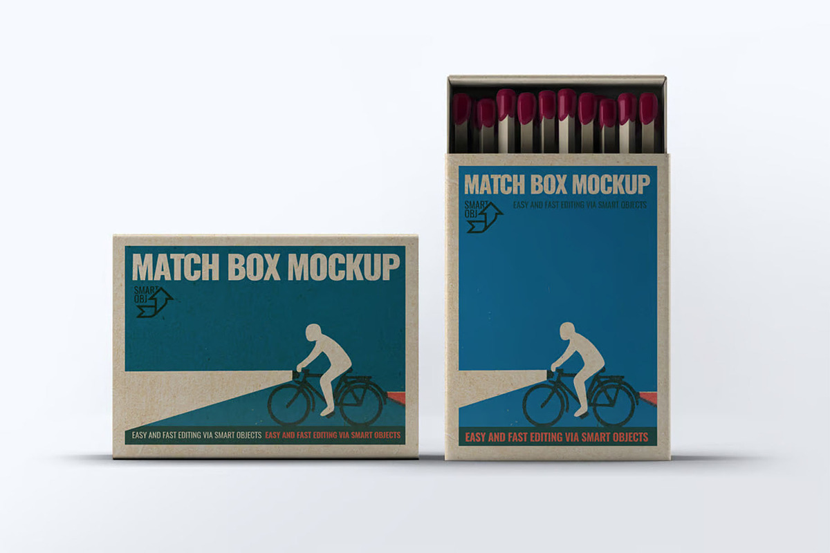 Match Box Mock-up, a Household Mockup by Se٧enStudio (Photo 6 of 10)