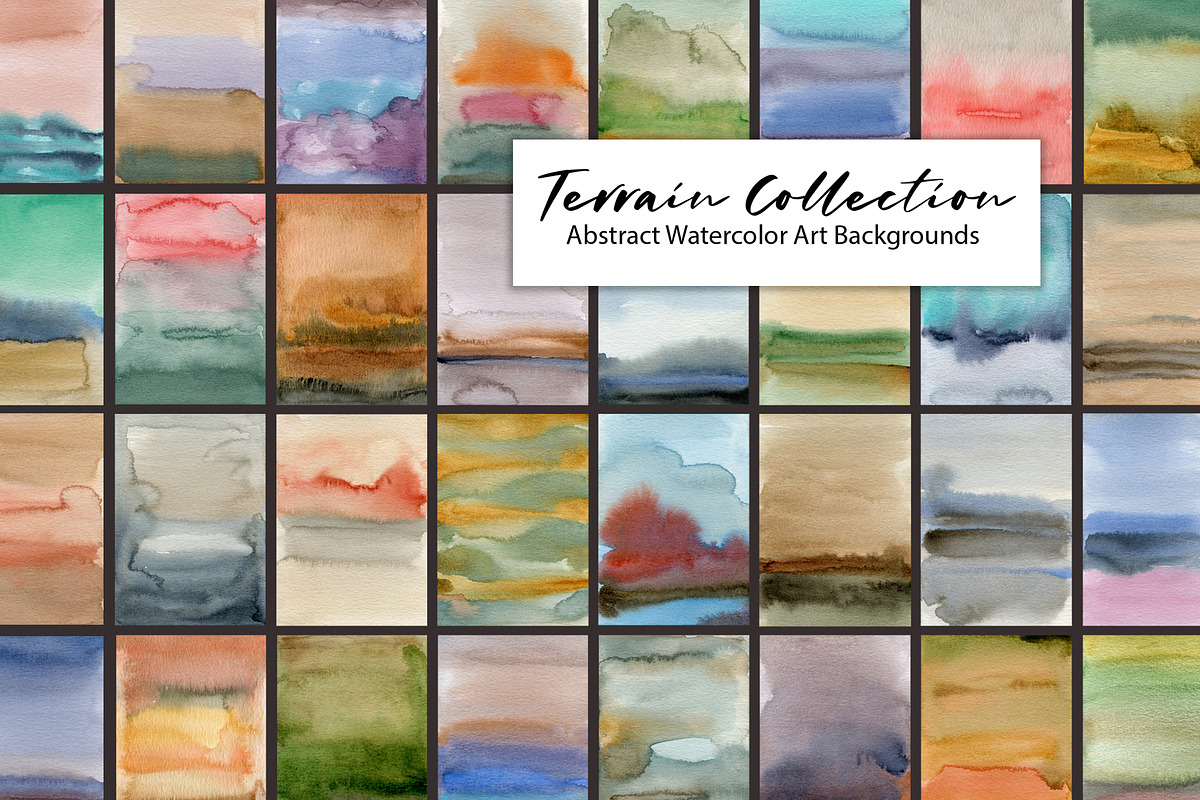 Terrain Watercolor Abstract Textures, a Texture Graphic by Marmoris.Arts (Photo 1 of 20)