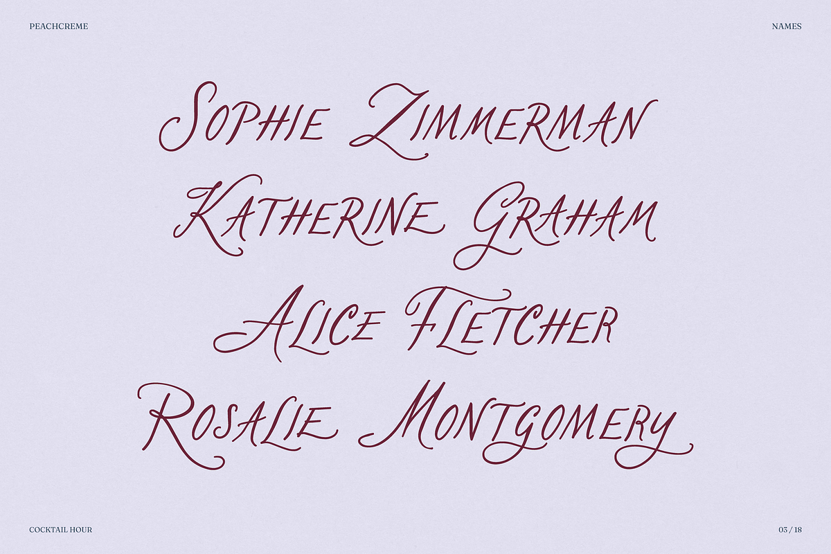 Cocktail Hour, a Handwritten Font by PeachCreme (Photo 6 of 18)