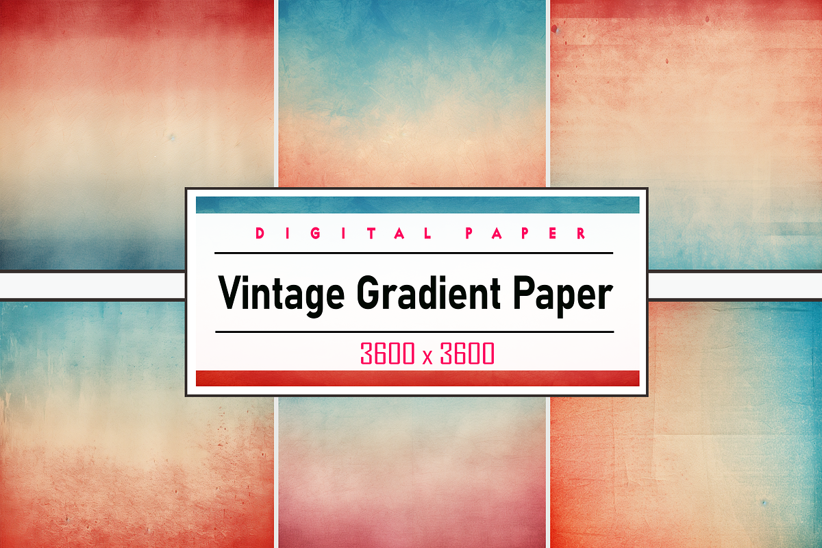 Vintage Gradient Paper, a Pattern Graphic by Printable Treasure (Photo 1 of 4)
