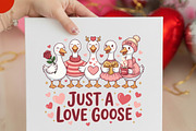 Just a Love Goose Png, Funny Valenti, an Illustration by Designking (Thumbnail 1 of 6)