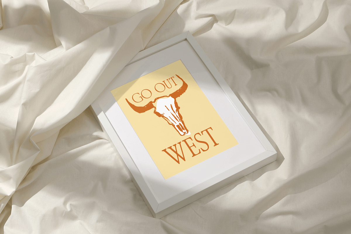 Coastal Cowgirl Western Beach Sketch, an Illustration by Eldorado Design Co. (Photo 6 of 6)