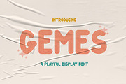 Gemes - Cute Comic Display Font, a Font by Agung Kreatif (Thumbnail 1 of 8)
