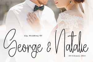 Wedding Birthday Script Font