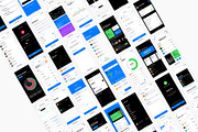Cryptocurrency Mobile UI Kit, an UI Kit Template by flr.24 (Thumbnail 2 of 2)