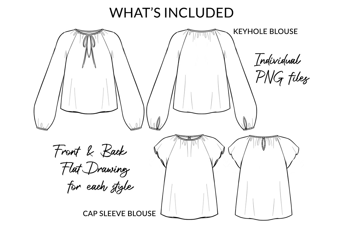 Women's Blouses, a Person Illustration by Art by Lin (Photo 2 of 7)