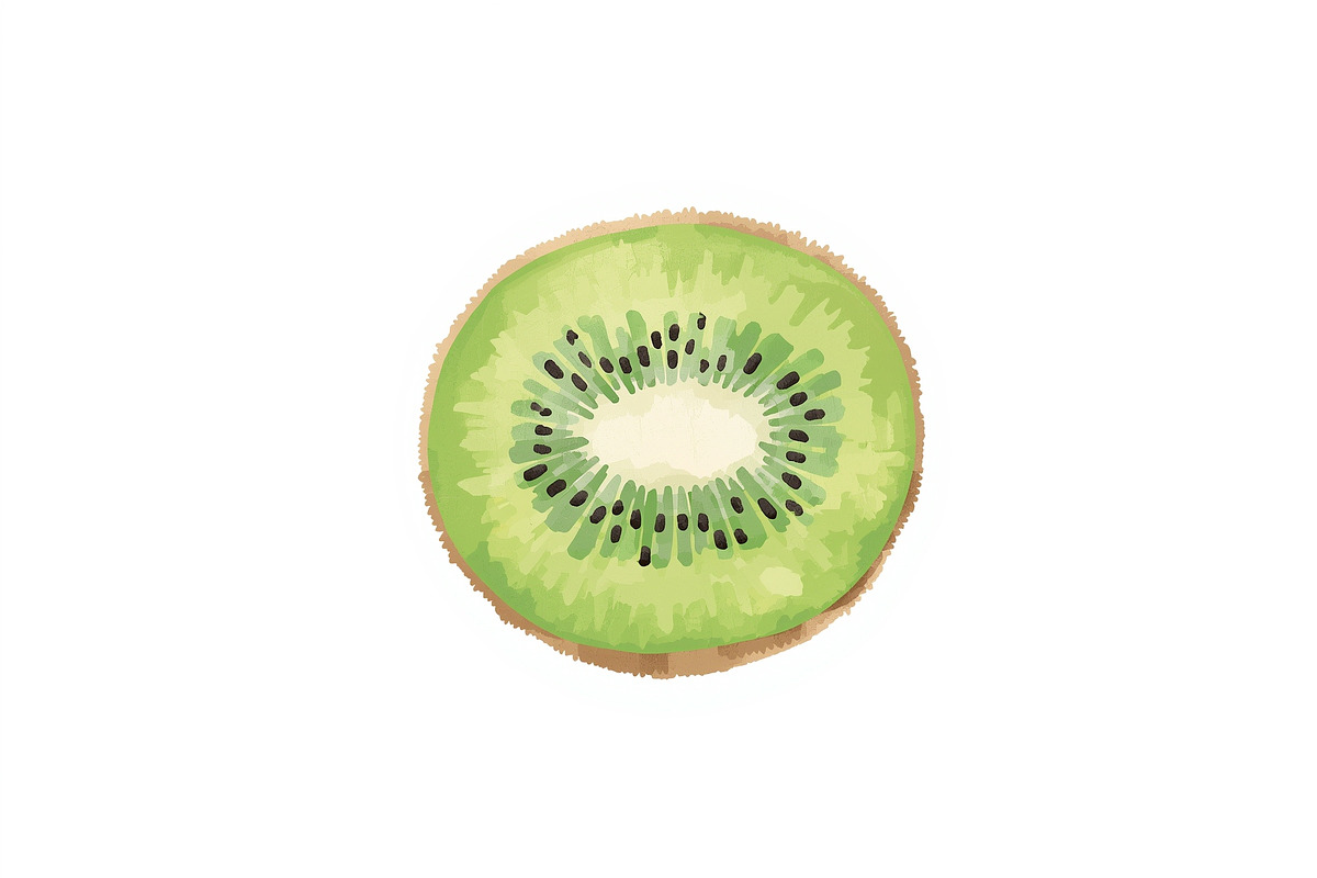 12 Kiwi Fruit Clipart Set, an Illustration by hafijul (Photo 11 of 13)