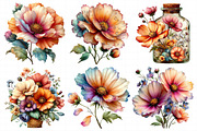 Spring Cosmos Flower Clipart Bundle, an Illustration by Daily.Designs (Thumbnail 4 of 8)