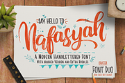 Nafasyah - Brushed Font Duo, a Script Font by endita (Thumbnail 1 of 12)