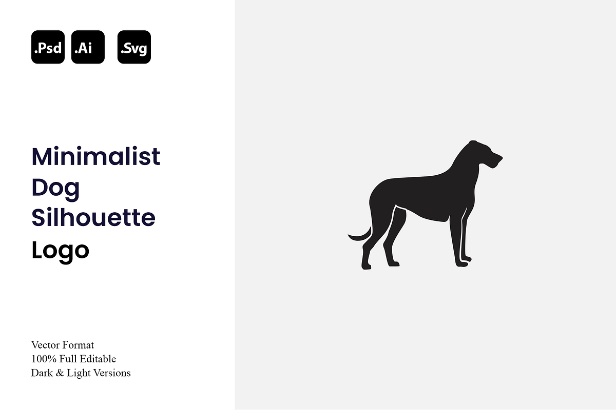 Minimalist Dog Silhouette Logo, a Branding & Logo Template by Luxury Logos (Photo 1 of 4)