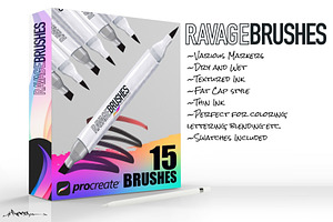 Ravage Procreate Brushes