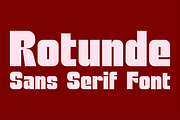Rotunde - Sans Serif Font, a Font by GG Design (Thumbnail 1 of 10)