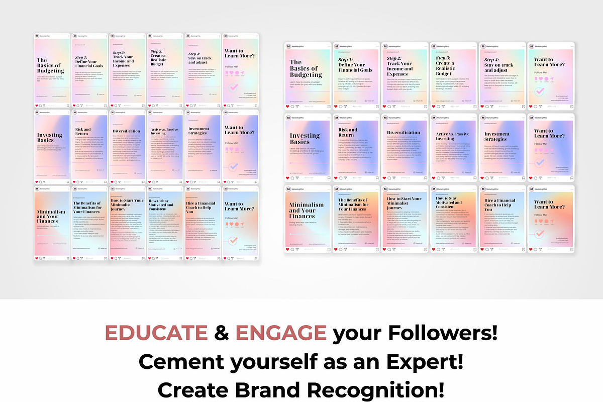 Financial Advisor Carousel Bundle 2, a Social Media Template by Aks-Designs (Photo 4 of 6)