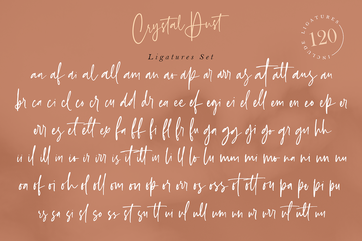 Crystal Dust - Handwritten Font, a Script Font by Megi Satyo Widodo (Photo 16 of 18)