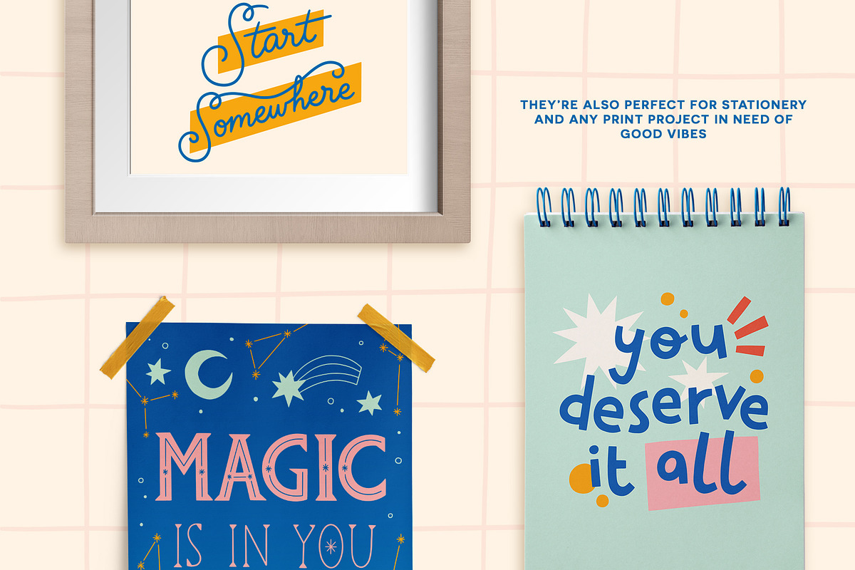 Positive Quotes Pack - Vector, a Background Graphic by Carole Chevalier (Photo 4 of 10)