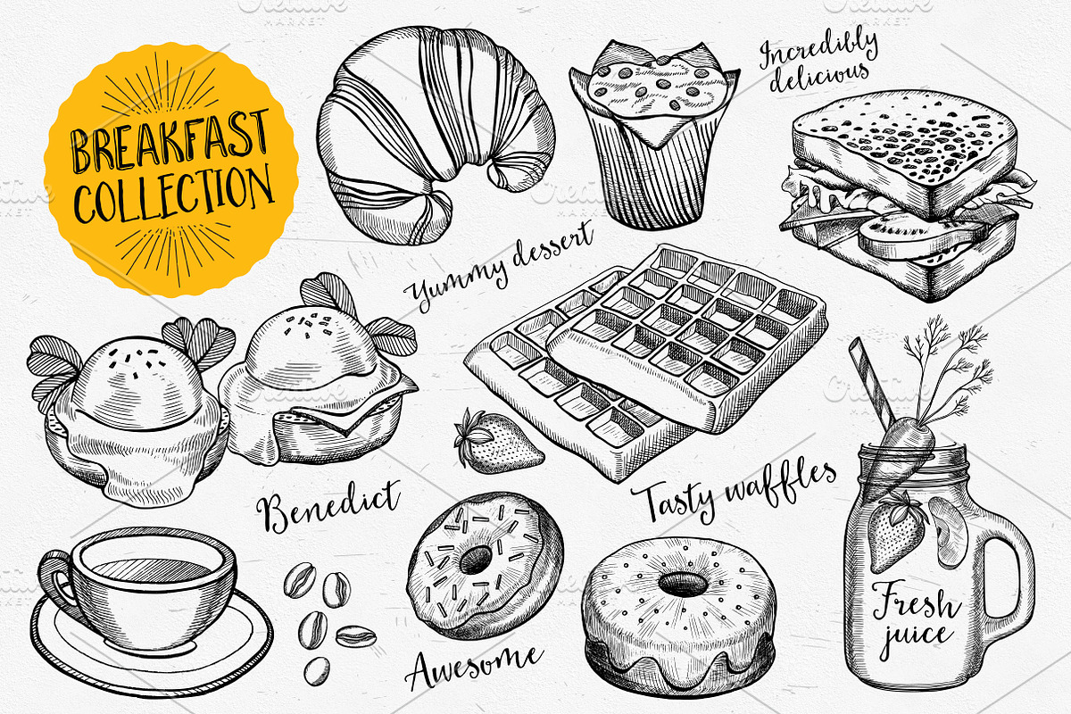 Food Bundle 75% off, a Food Illustration by BarcelonaShop (Photo 2 of 7)