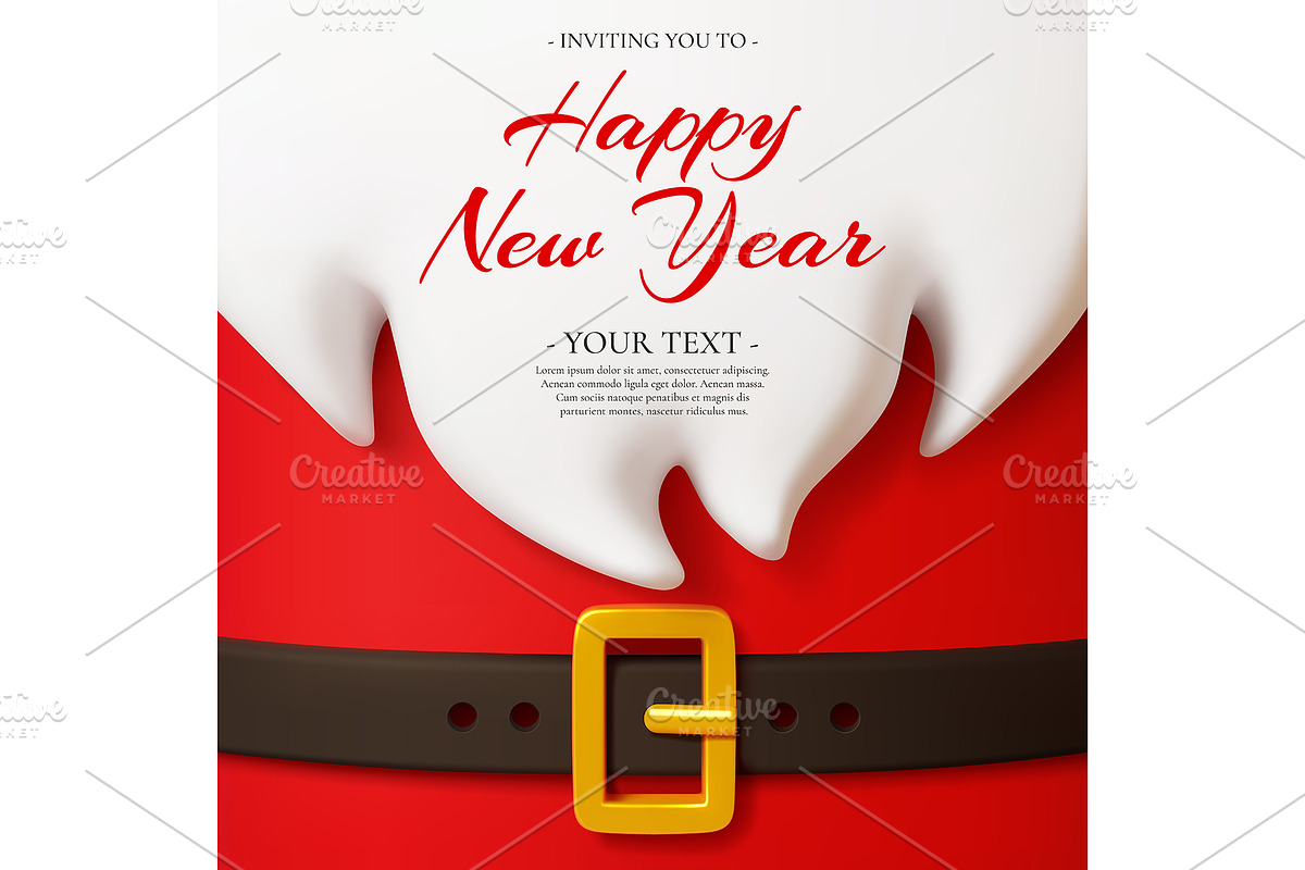 New year party flyer invitation with, an Illustration by Buch&Bee (Photo 3 of 3)