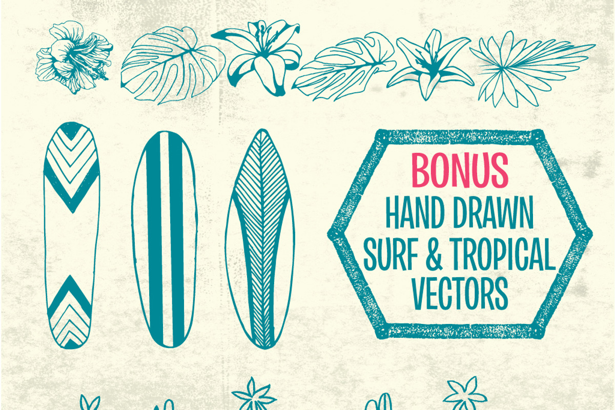 GONE SURFIN' Vol 2 - SURF STRIPES, a Pattern Graphic by Electric Treehaus (Photo 4 of 4)