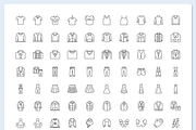 254 Clothes & Accessories Icons, an Outline Icon by Nadiinko (Thumbnail 2 of 3)