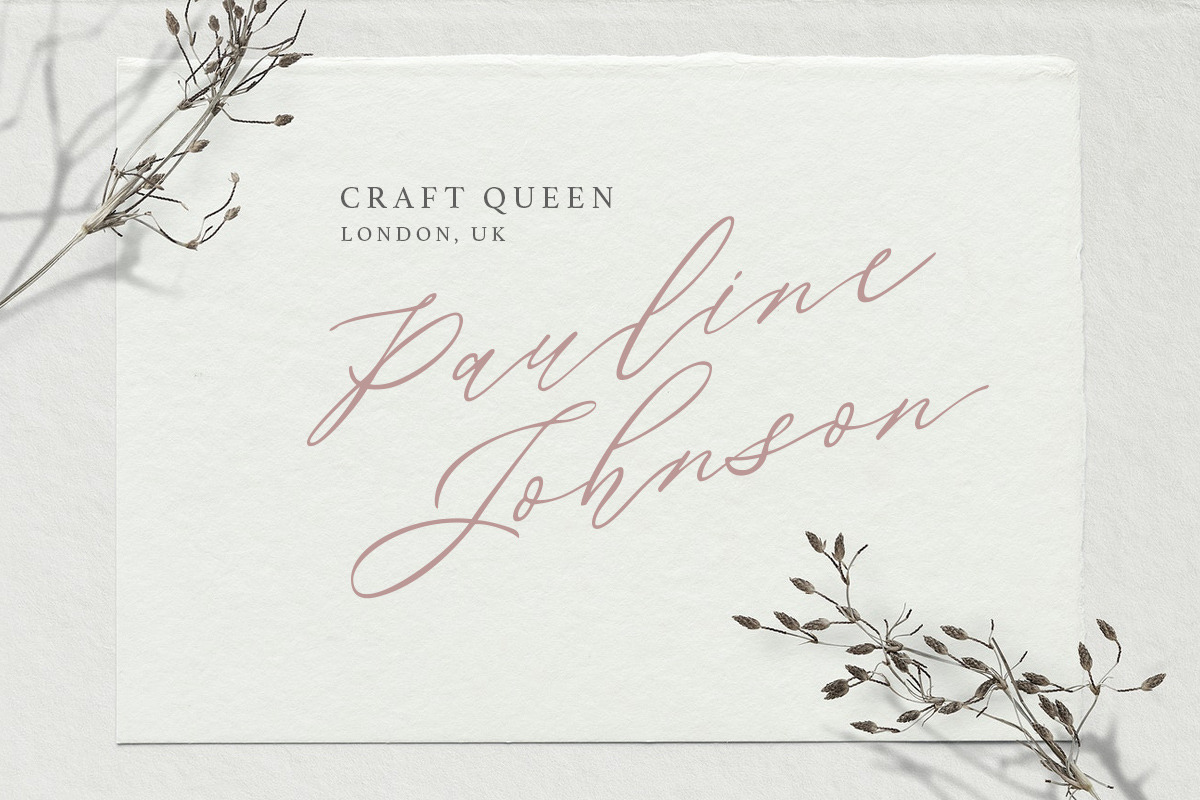 Della Brian - Lovely Wedding Font, a Script Font by Letterhend Studio (Photo 2 of 9)