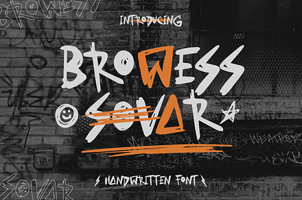 Browess Sovar Handwritten Font, a Font by Ronny Studio
