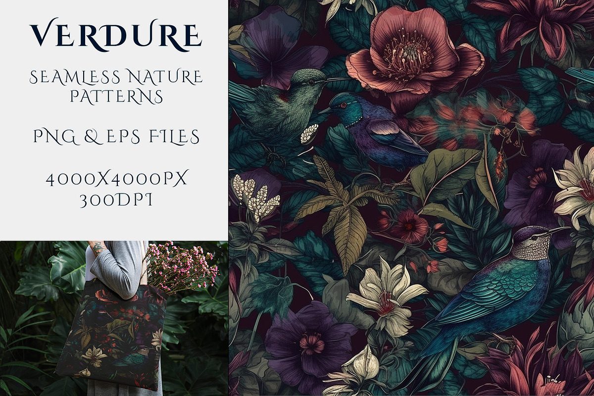 Verdure - Seamless Nature Patterns, a Pattern Graphic by Pixel Perfect Patterns (Photo 2 of 9)