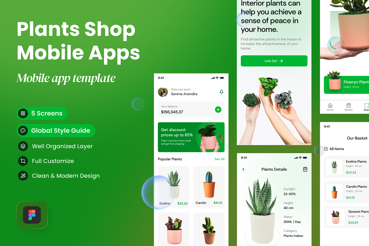 Plants Shop - Plants Shop Mobile, an App Template by SLAB! Design (Photo 1 of 6)
