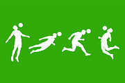 Soccer Header Silhouette Vector Pack, an Object Graphic by Artonix (Thumbnail 2 of 3)