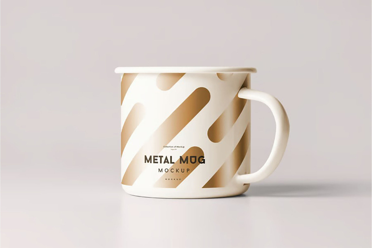 Metal Mug Mock-up, a Cups & Container Mockup by zippypixelstudio (Photo 4 of 16)