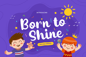 Born To Shine - Cute Baby Font