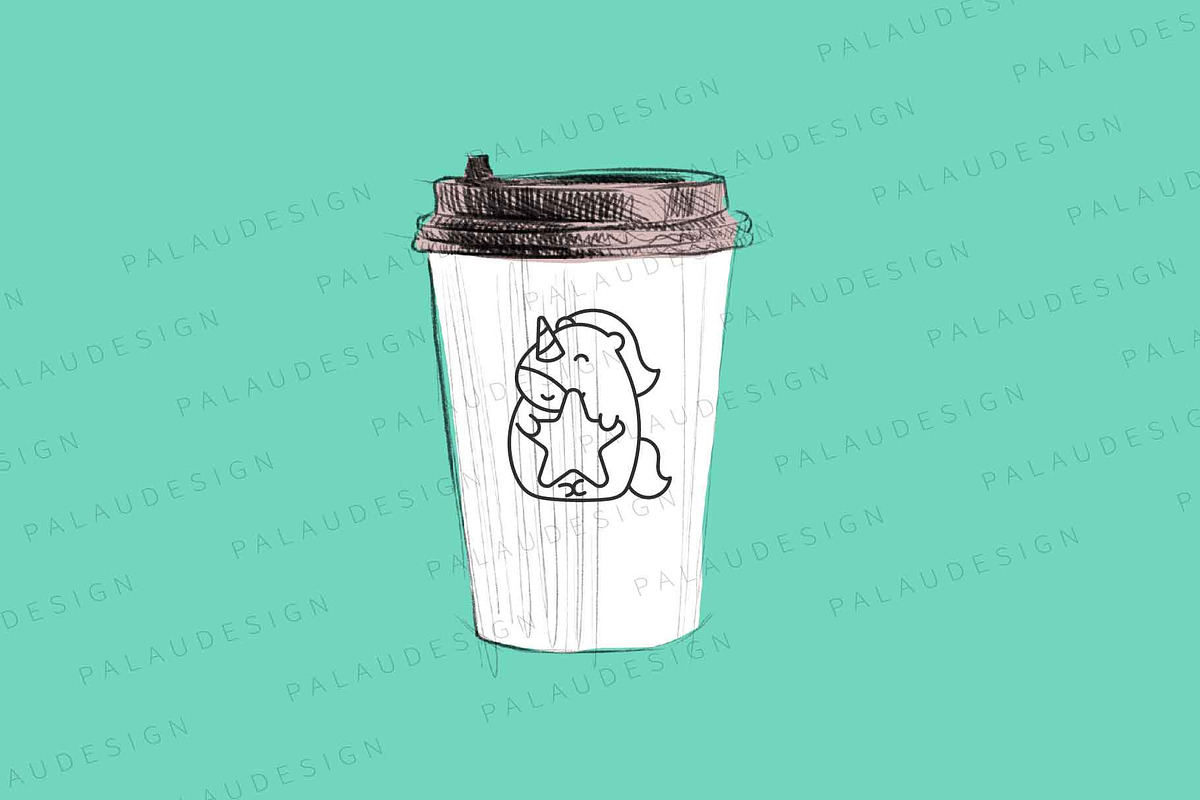 Cute Kawaii Unicorn Characters, an Animal Illustration by Palau (Photo 5 of 12)