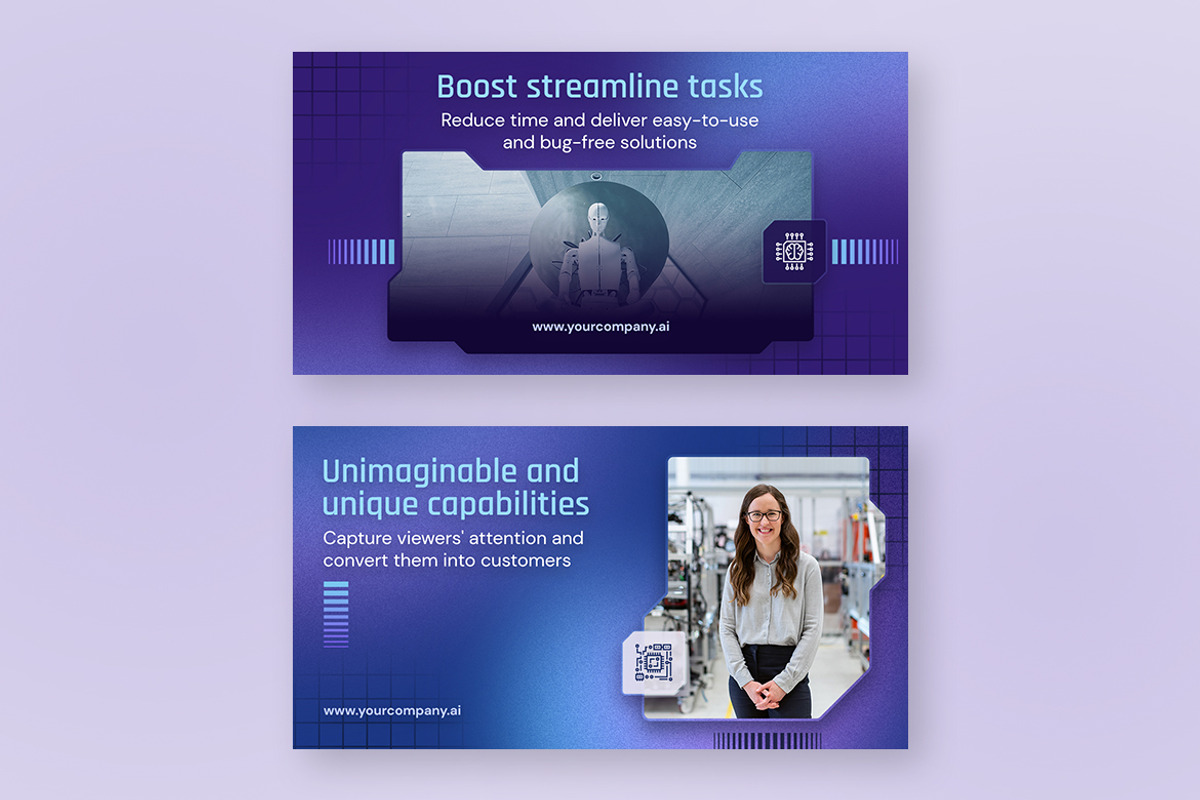AI Facebook Post Templates, a Social Media Template by Brandify Studio