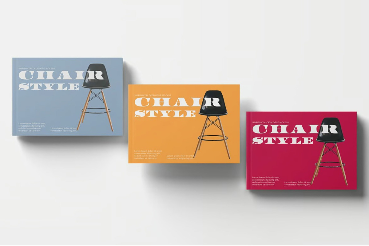 Horizontal Catalogue Mockup, a Books & Magazine Mockup by Se٧enStudio (Photo 3 of 5)