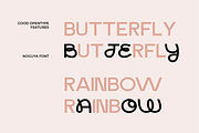 Noguya - Experimental Unique Font, a Sans Serif Font by Elmous (Thumbnail 5 of 6)