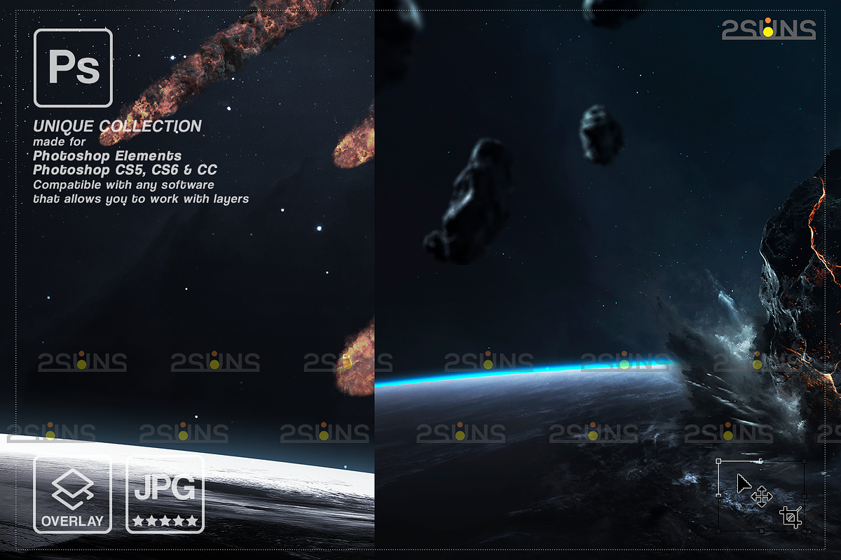 Planets Pack Photo overlays
