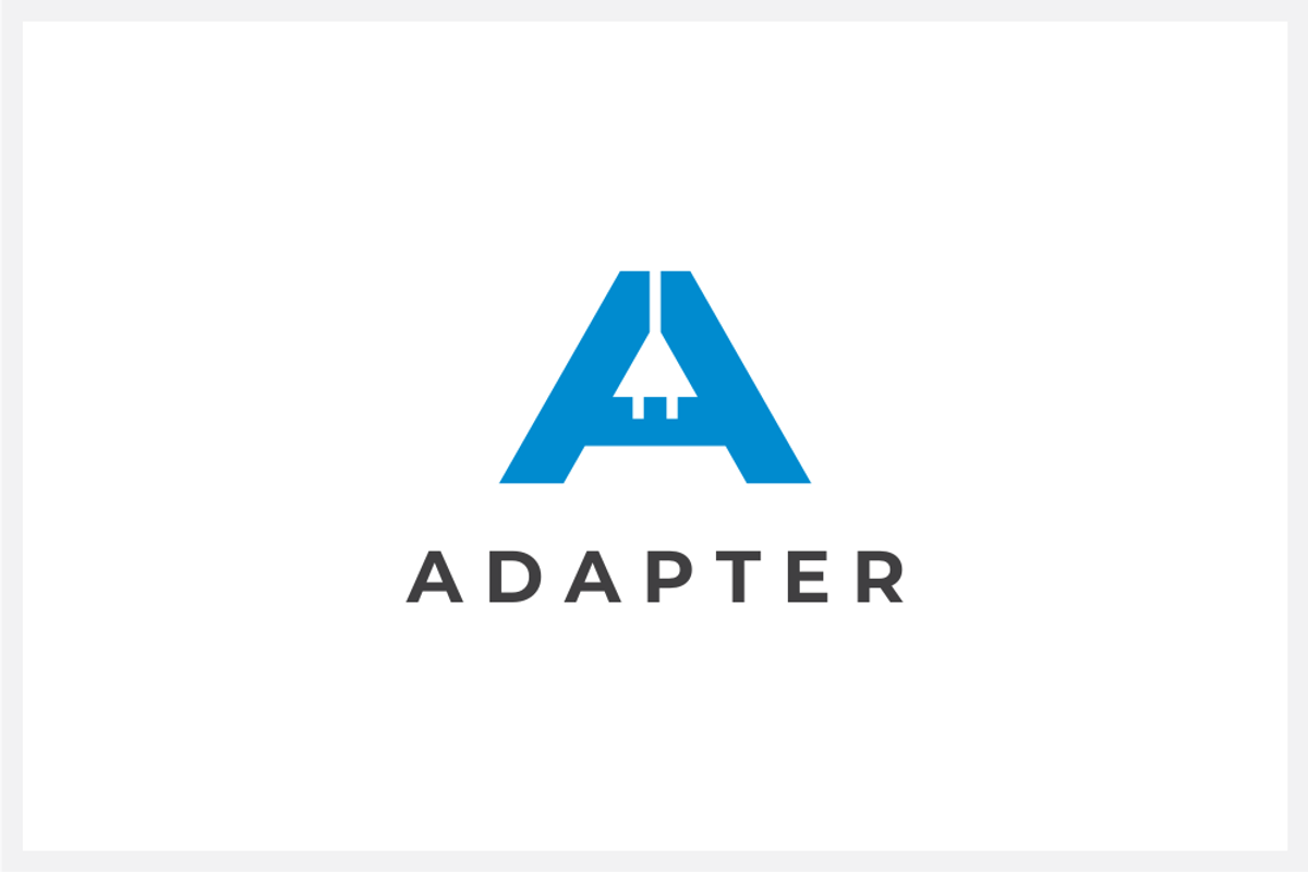 Adapter - Letter A Logo, a Branding & Logo Template by yopie