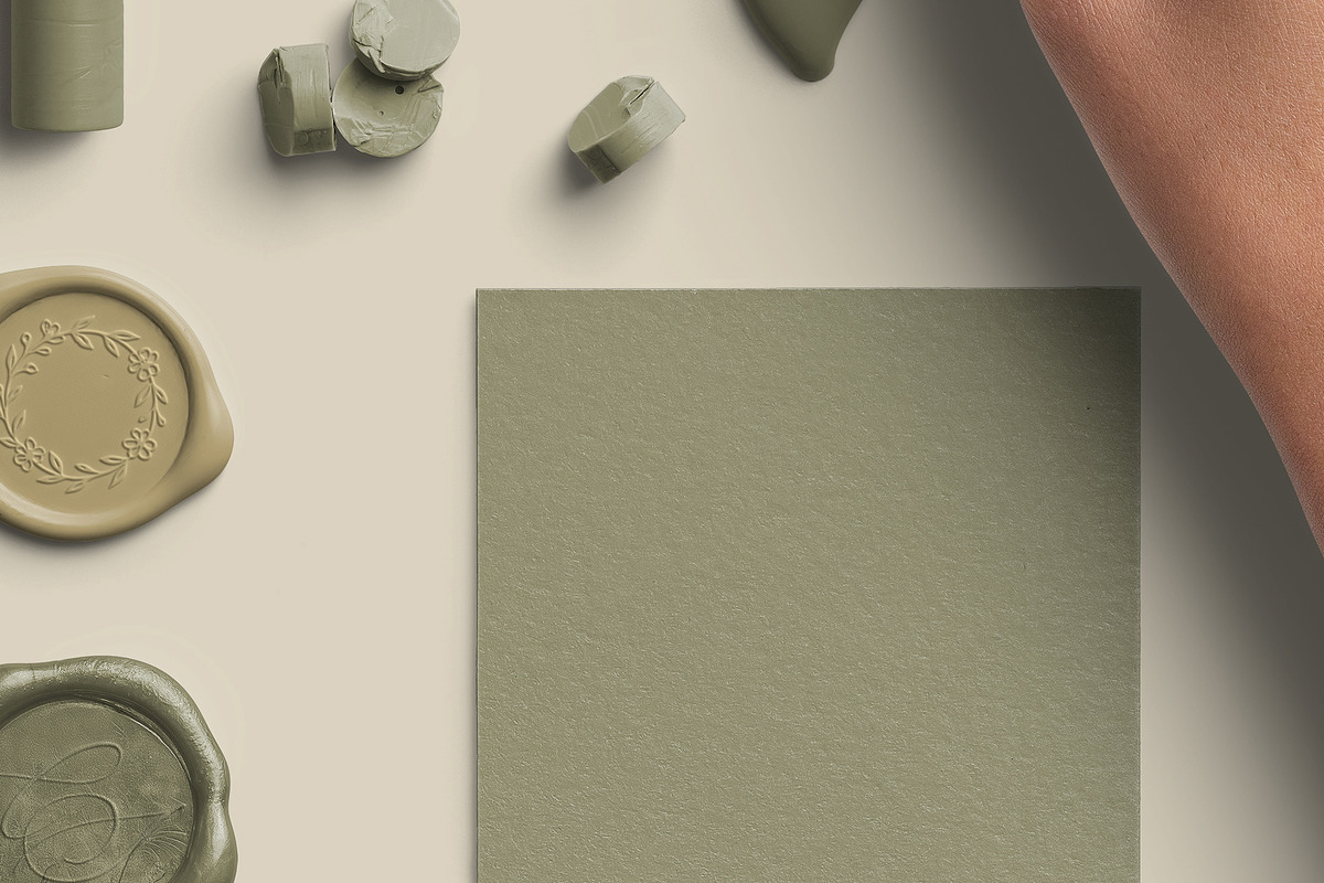Olive Elegant Sealing Wax PNG Pack, an Object Graphic by Custom Scene (Photo 7 of 8)