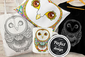 Zenart OWL Vector Illustration