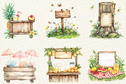 Summer Wooden Sign Clipart, an Illustration by OK Design (Thumbnail 4 of 5)