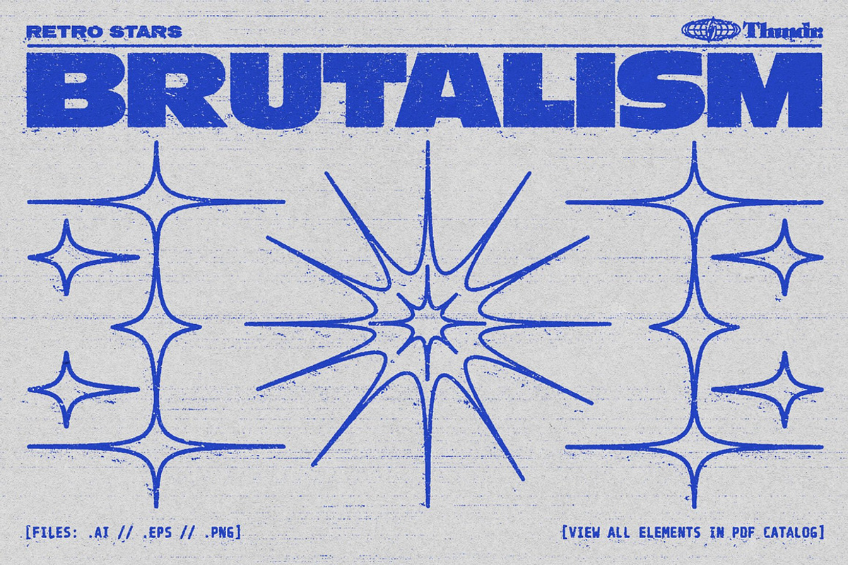 BRUTALISM | 400+ Brutalist Vectors, an Object Graphic by Thundr Co. (Photo 5 of 11)