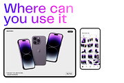 iPhone 14 pro mockups v2, an iPhone Mockup by Creatoom (Thumbnail 11 of 12)