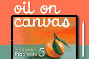 Oil On Canvas for Procreate, a Brush Add-On by UPROOT (Thumbnail 1 of 9)