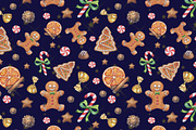 Christmas Watercolor Goods, a Food Illustration by Imaginasty (Thumbnail 4 of 4)