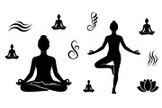 Yoga Meditation Silhouette Vector Bu, an Illustration by Artivon (Thumbnail 30 of 40)