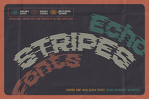 Echo Stripes - Variable Font Set, a Sans Serif Font by Gleb Guralnyk