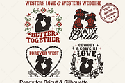Cowboy Wedding SVG Bundle for Cricut, a Graphic by TanchaArt (Thumbnail 1 of 9)