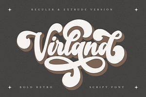 Virland - A Bold Retro Script Font