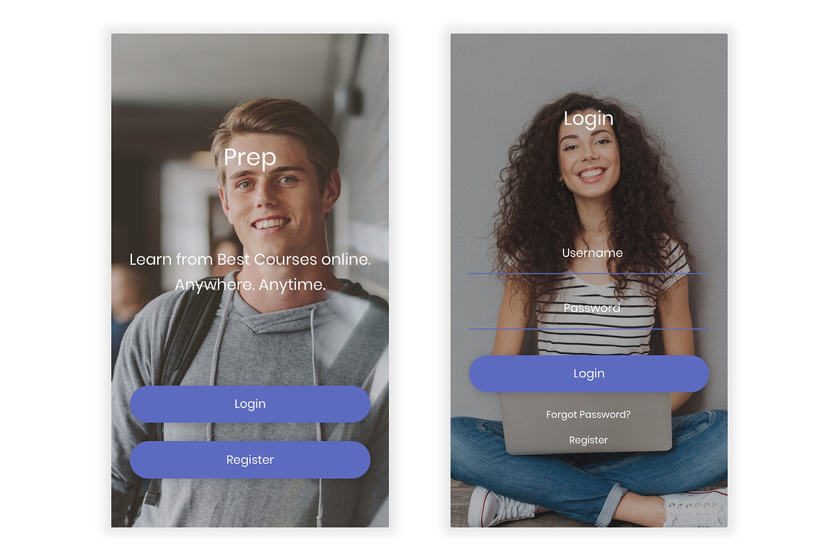 Prep - Online Learning Sketch App, an UI Kit Template by themelove
