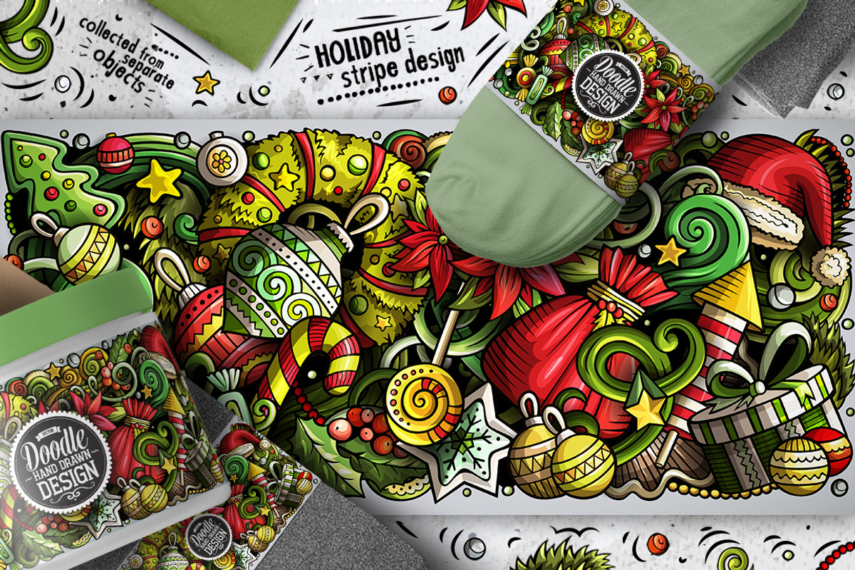 Happy New Year Doodle Big Pack, an Object Graphic by BALABOLKA (Photo 5 of 8)