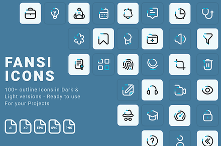 Fansi Icons - 100+ Vector Icons, a Duotone Icon by infobrother.com